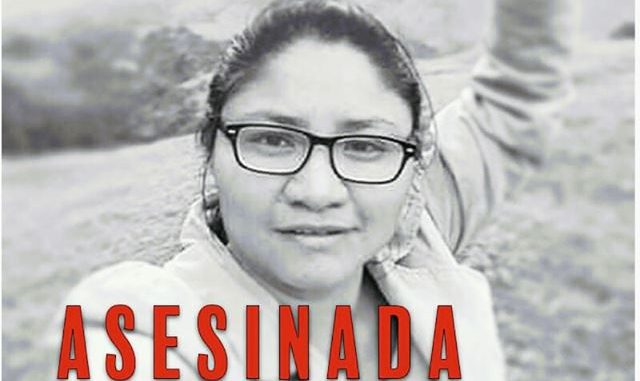 Cristina Bautista fue asesinada en la masacre perpetrada en el resguardo de Tacueyó, en Toribío, región del norte del Cauca. Foto: Especial