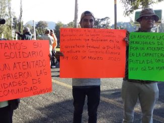 Pobladores de La Laguna Guadalupe condenaron el ataque a su autoridad. Foto: Juana García